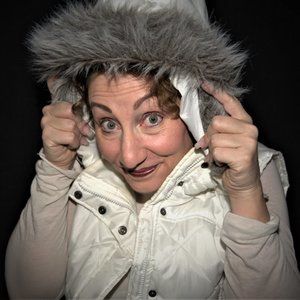 Puffy White Hooded Vest